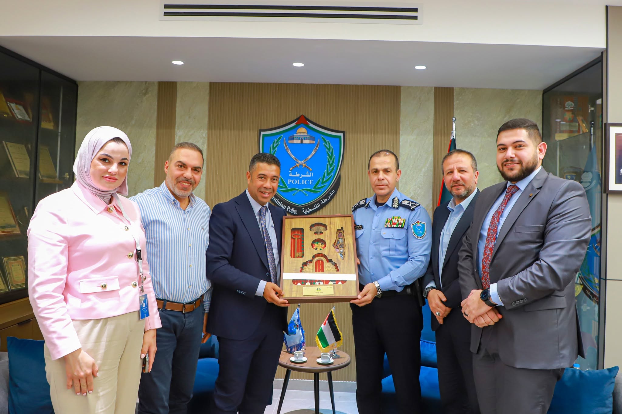 النبالي والفارس للعقارات تبحث سُبل التعاون مع جهاز الشرطة.
